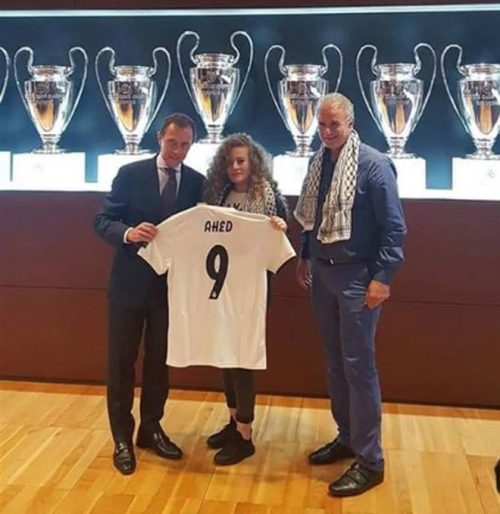 ريال مدريد يصفع “إسرائيل”.. ويكرم: عهد التميمي في الـ “برنابيو”