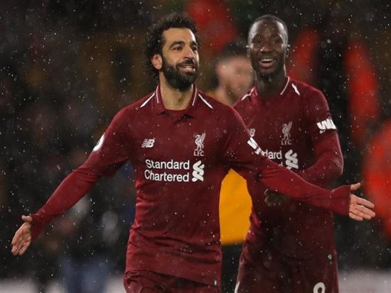 صلاح يسجل ويصنع هدفي فوزليفربول على ولفرهامبتون..ويتصدر هدافي الدوري