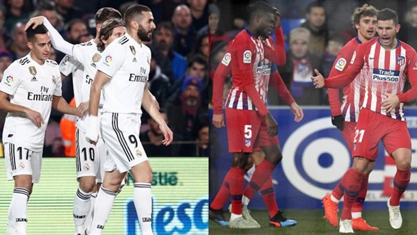 ديربي مدريد ..الريال يسعي لإنتزاع الوصافة أمام أتلتيكو وبرشلونة ينتظر هديتة