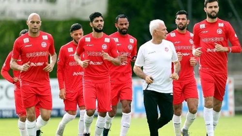 تونس تستعد لودية الجزائر بـ20 لاعبا بينهم معلول وساسى في مران المنتخب