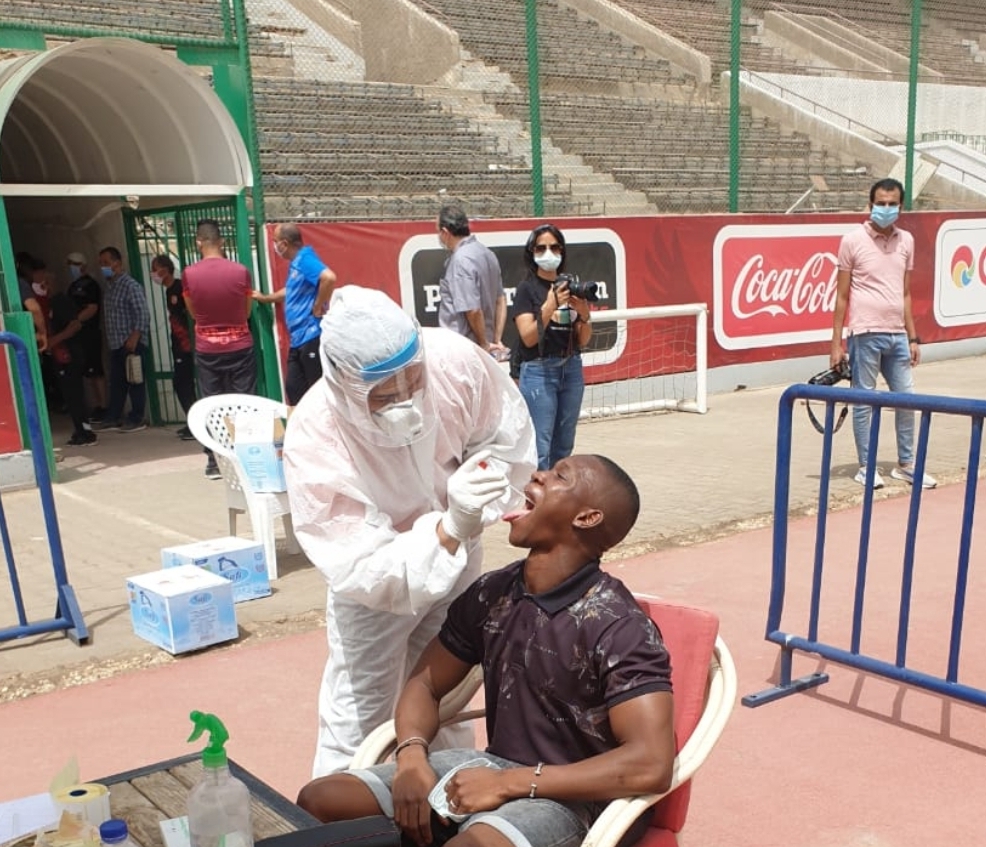 أخبار الأهلي : شاهد بالصور .. لاعبو الأهلي يخضعون لمسحات كورونا فى التتش