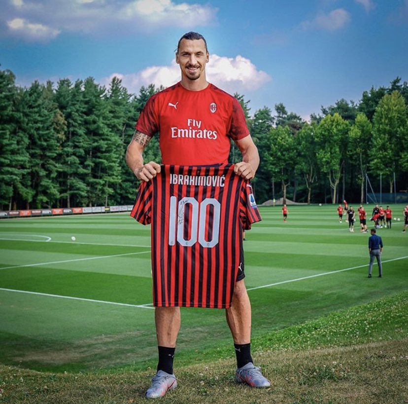 ميلان الإيطالي يكرم إبراهيموفيتش بعد وصوله للمباراة 100(فيديو+صور)