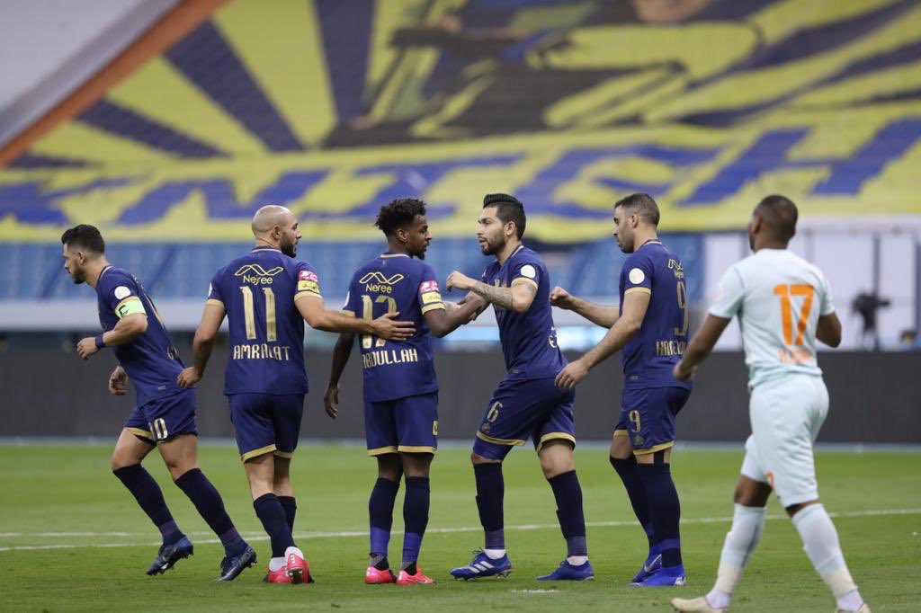 الدوري السعودي ..حمدالله يقود النصر للفوز على الفيحاء في لقاء تحصيل حاصل(فيديو)