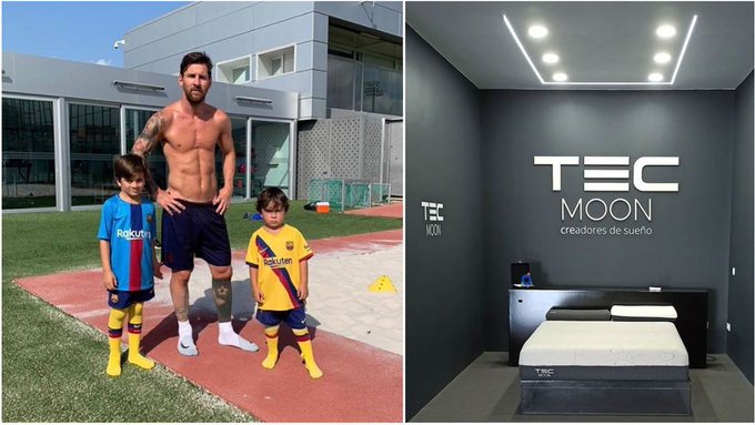 ليونيل ميسي يحمى أسرته من كورونا بسرير Tec Moon.. (صور)