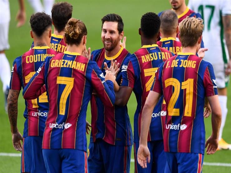 برشلونة يضرب فرينكفاروزى بخماسية في بداية مشواره في دوري أبطال أوروبا ( فيديو)