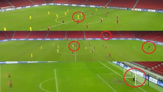 دوري أمم أوروبا ..هدف مباغت عابر للقارات من منتصف الملعب (فيديو)