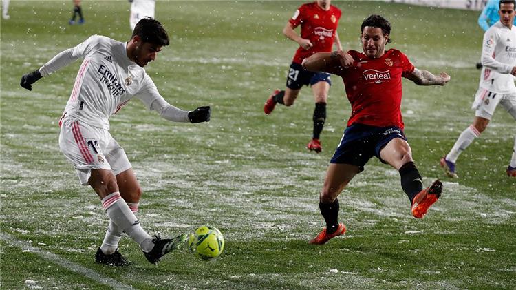 ريال مدريد يشن هجوما ضد رابطة الليجا بعد مباراة الثلوج ضد أوساسونا(فيديو)