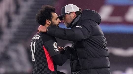 صلاح يعلق بعد تألقه بمباراة وست هام..وكلوب يتغنى بإنجازالفرعون التاريخي