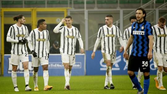 يوفنتوس يهزم الإنتر بثنائية ويضع قدما في نهائي كأس إيطاليا(فيديو)