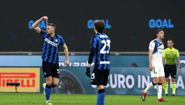 إنتر ميلان يعزز صدارته للدوري الإيطالي بفوز صعب على أتالانتا(فيديو)