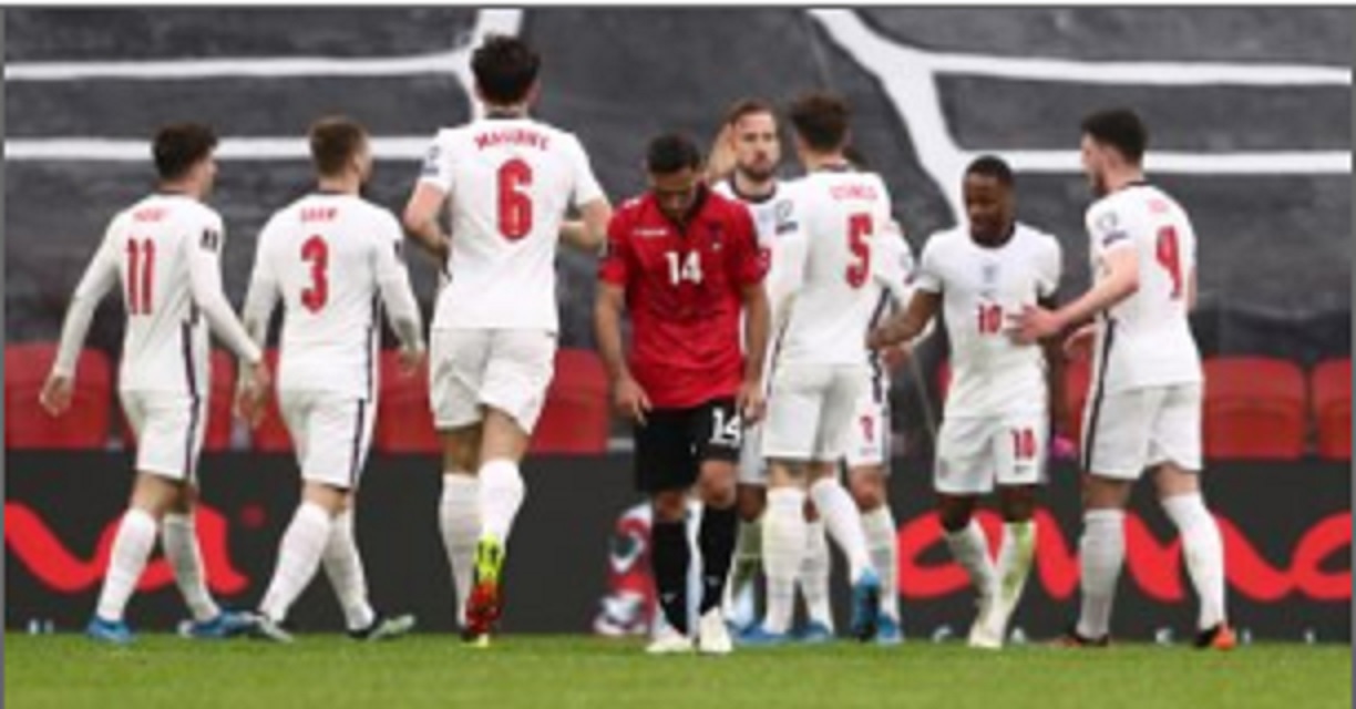 منتخب إنجلترا يعزز صدارته فى تصفيات كاس العالم بثنائية ضد ألبانيا(فيديو)