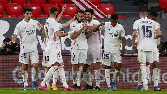ريال مدريد يتشبث بآماله فى التتويج بالليجا بفوز صعب على بيلباو (فيديو)