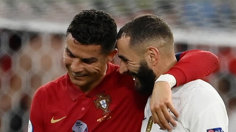 فرنسا والبرتغال .. رونالدو يسجل هدفا تاريخيا وبنزيما يرد علية بهدف مماثل