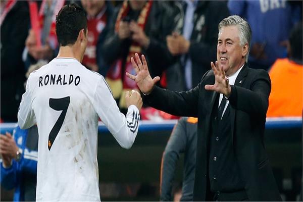 أنشيلوتي يطلب من إدارة ريال مدريد ضم رونالدو ..وسط ترحيب من اللاعبين