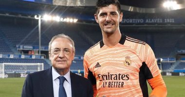 ريال مدريد يحتفل بوصول حارسه كورتوا لــ 100 مباراة في الليجا