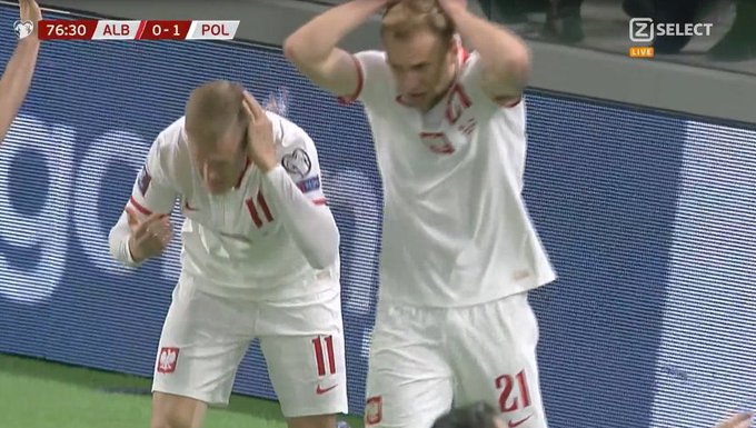 بولندا تقتنص 3 نقاط غالية من ألبانيا وشغب جماهيري..تصفيات كأس العالم 2022