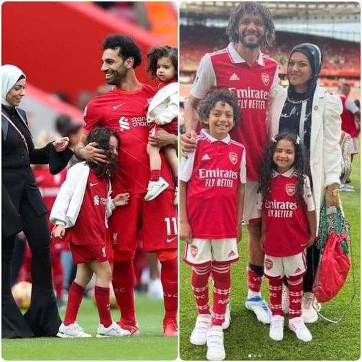 محمد صلاح والنني مع عائلاتهم بعد نهاية الموسم : فيديو و الصور