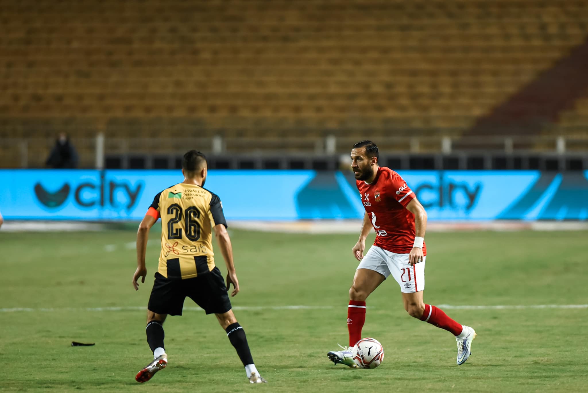أخبار الأهلي: الحظ يعاند الأهلي.. الأحمر يتعادل مع ذئاب الجبل في الشوط الأول