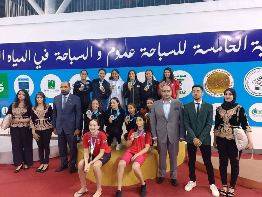 السباحة المصرية تتربع على العرش العربى بجدارة .. والجزائر الوصيف .. وتونس الثالث