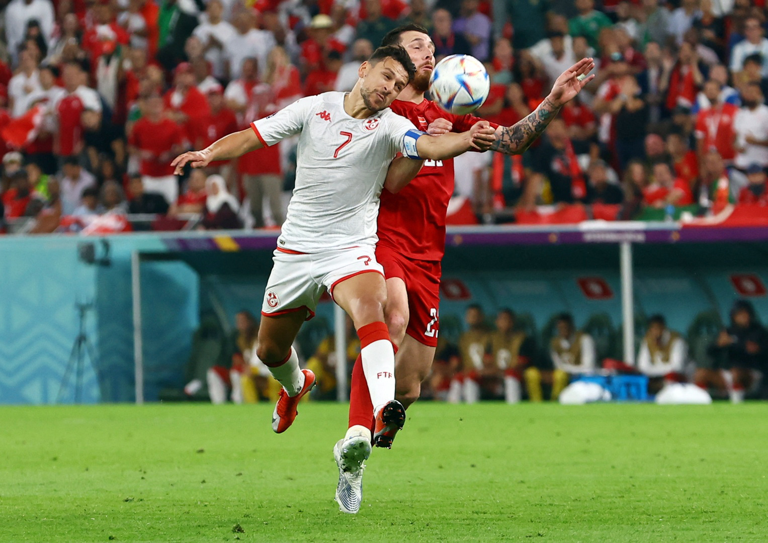 فيديو.. تونس تقتنص نقطة ثمينة بالتعادل سلبيًا مع الدنمارك في كأسس العالم