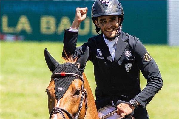 محمد طاهر يقهر المجنسين ويحصل على المركز الرابع فى البطولة العالمية بالحائزة الكبرى للفروسية
