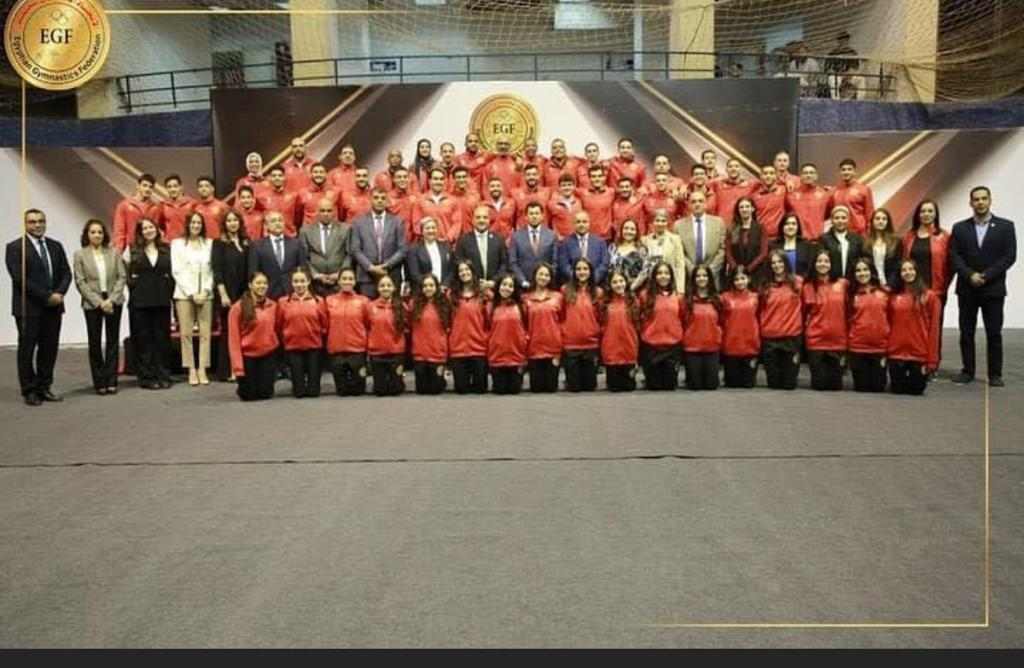 أشرف صبحى يكرم أبطال الجمباز الدوليين فى حضور مجلس إدارة الاتحاد