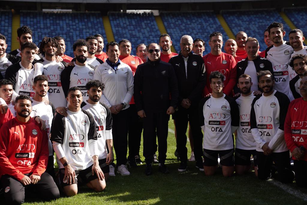 اتحاد الكرة يعلق على زيارة الرئيس السيسي لمران منتخب مصر قبل أمم إفريقيا