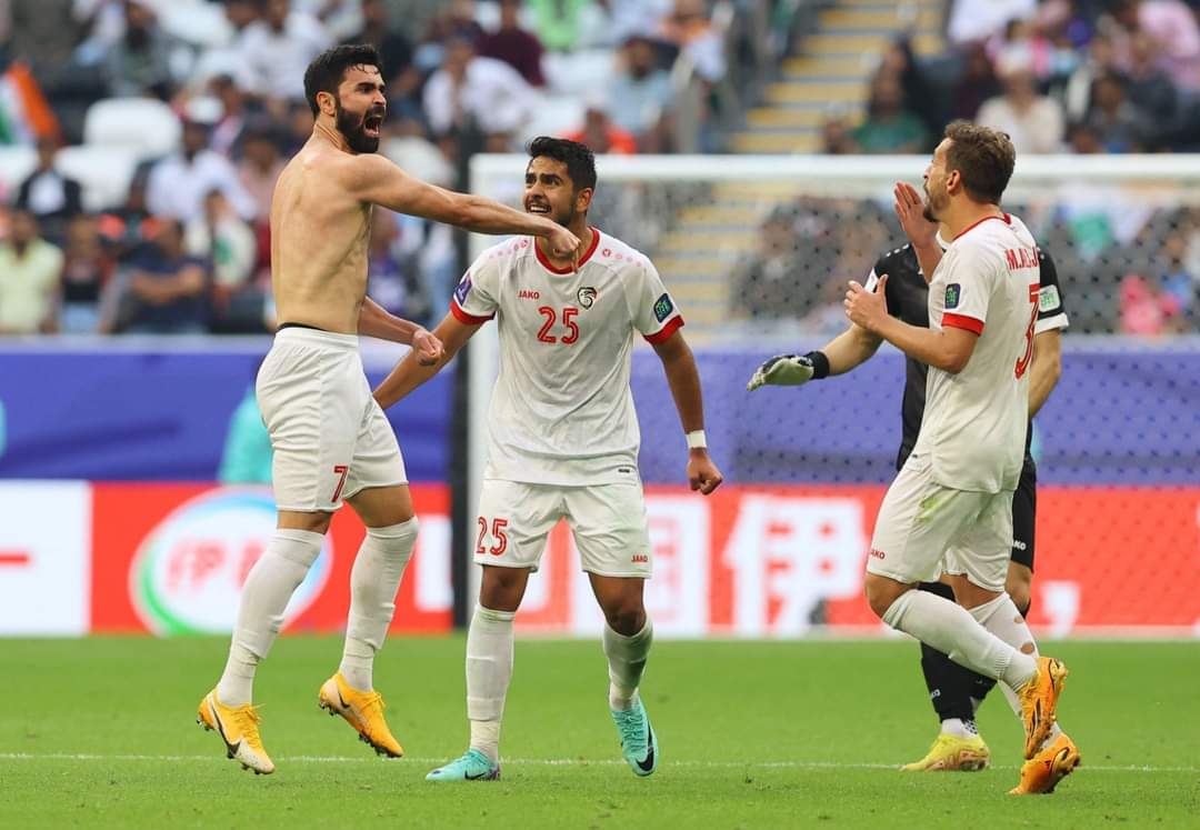 هدف عُمر خريبين يمنح نسور قاسيون الفرصة .. للتأهل إلى دور ال16 من كأس_آسيا2023 لأول مرة في التاريخ