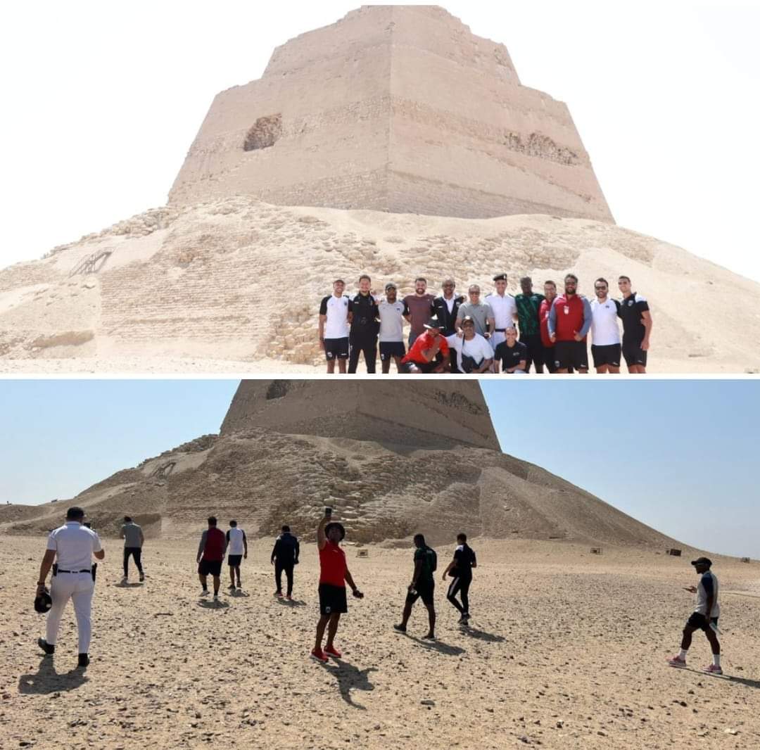 بعثة كاب فيردي اليوم في زيارة لهرم ميدوم قبل مواجهة منتخب مصر في تصفيات أمم إفريقيا