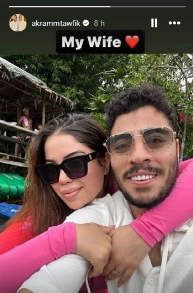 أخبار الأهلي : شاهد الصور ..معلومات لا تعرفها عن هدير أبونار زوجة أكرم توفيق الثانية