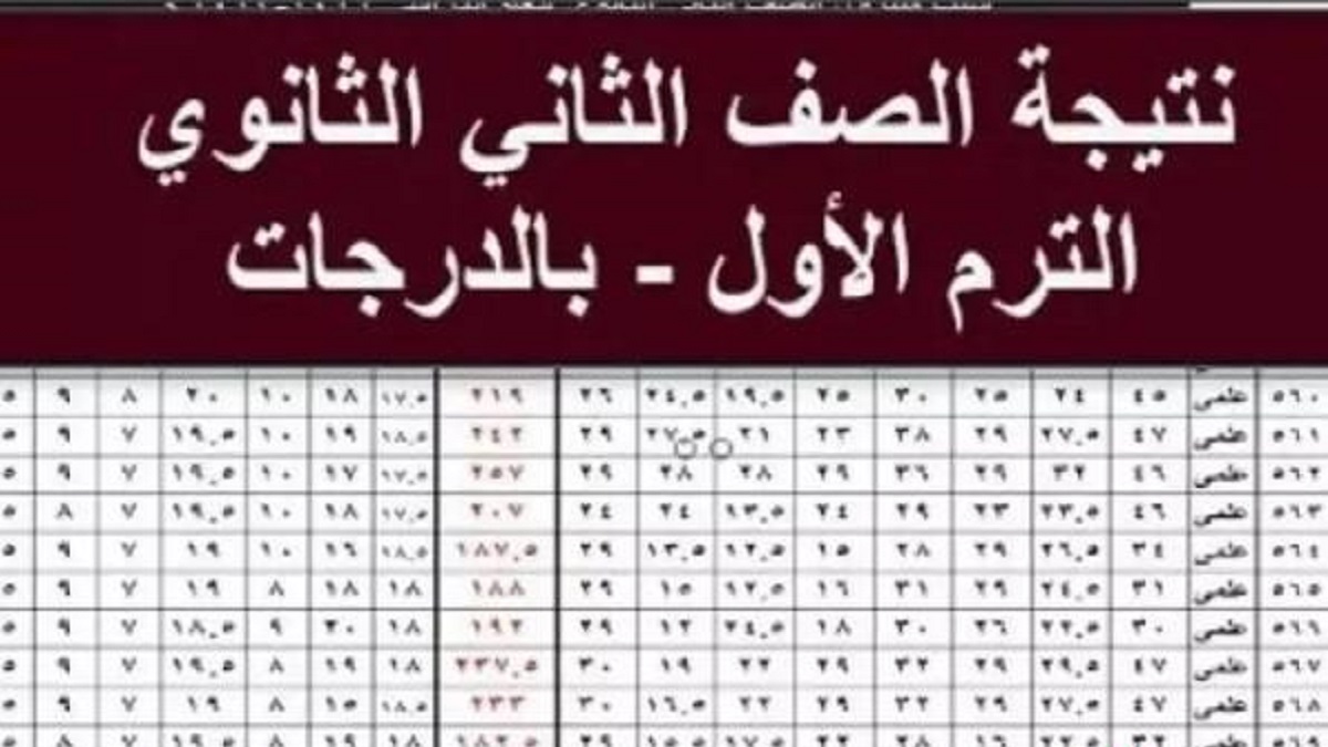 الان.. نتيجة الصف الثاني الثانوي الترم الاول 2025 برقم الجلوس والاسم
