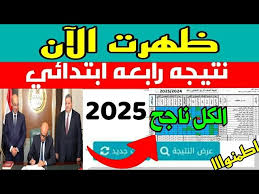 هُنا لينك نتيجة الصف الرابع الابتدائي 2025 الفصل الدراسي الأول eduserv.cairo.gov.eg