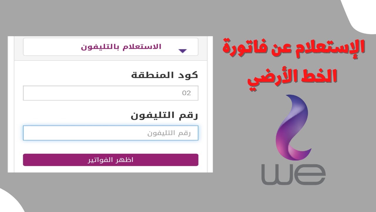 “بضغطة زر” الاستعلام عن فاتورة الأرضي يناير 2025 بالرقم القومي عبر موقع الشركة المصرية للاتصالات billing.te.eg
