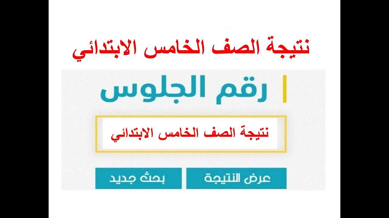 رابط نتيجة الصف الخامس الابتدائي برقم الجلوس 2025 عبر eduserv.cairo.gov.eg