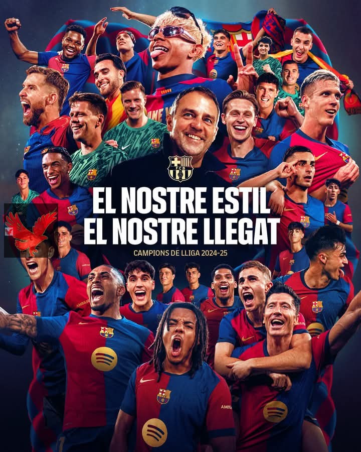 برشلونة يتوج بطلاً بالدوري الاسباني لعام 2025