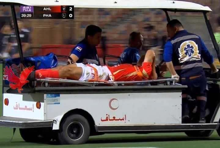 تفاصيل إصابة مصطفي العش وخروجه من مباراة فاركو في الدوري